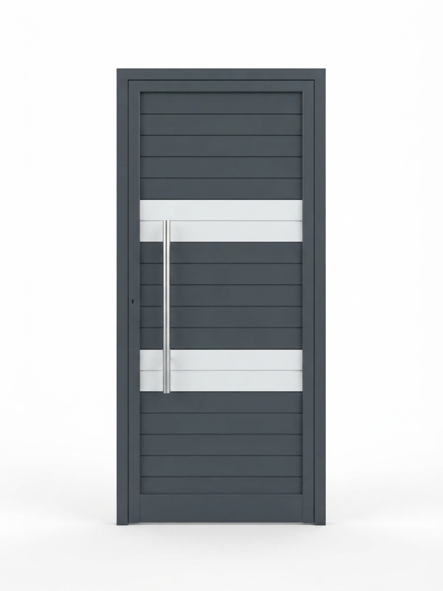 Porta moderna em alumínio