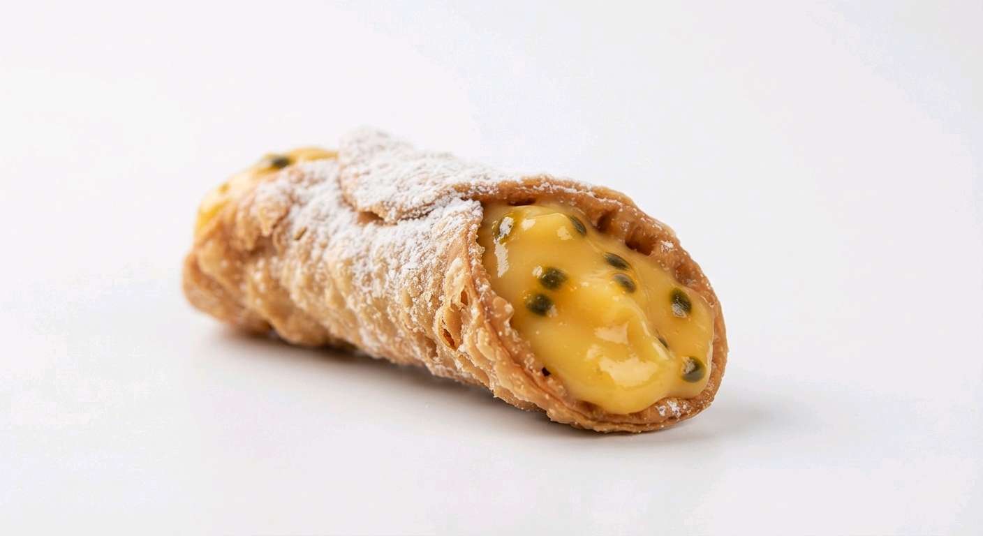 Canudo doce  recheado de Maracujá
