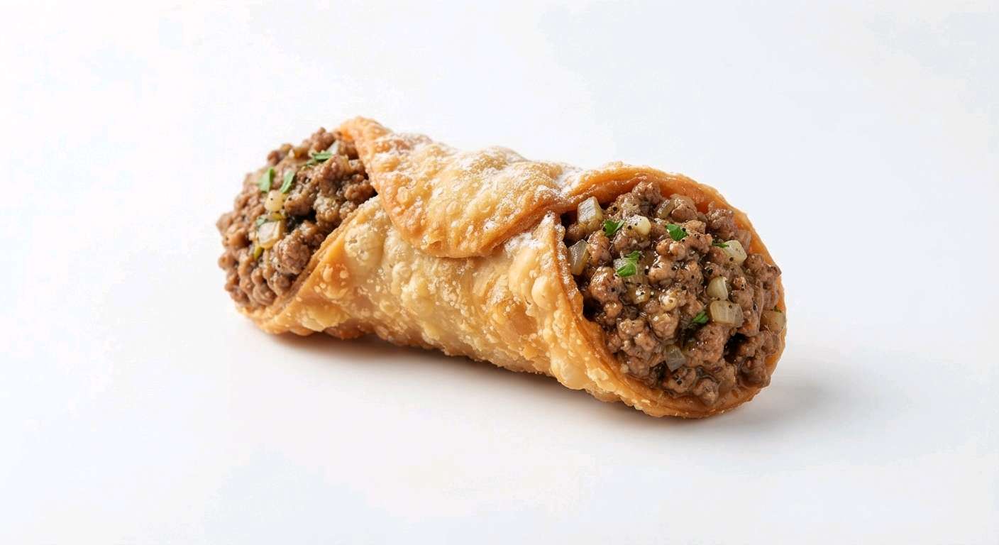 Canudo de carne moida