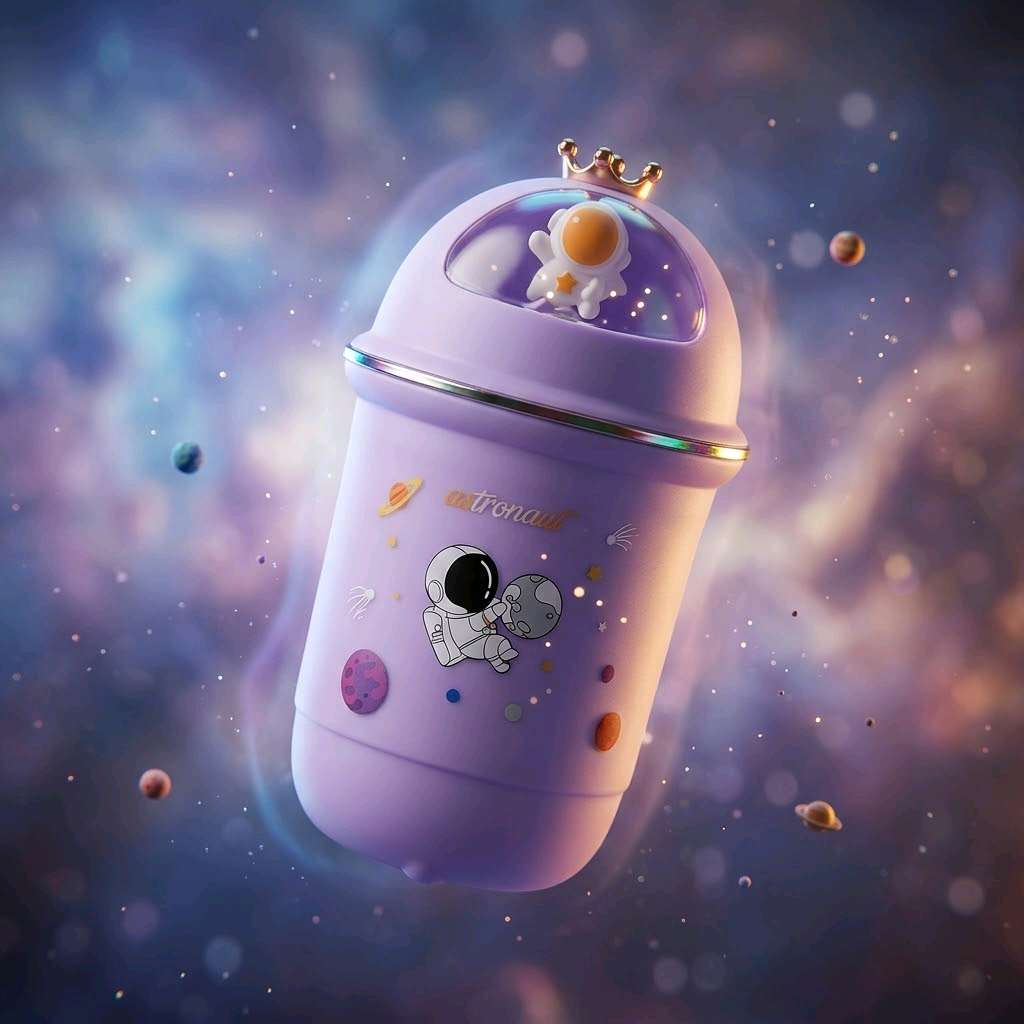 Copo Térmico Infantil Astronauta – Hidratação Mágica e Aventura no Espaço 2